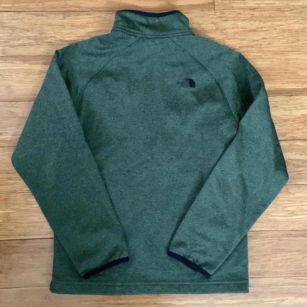 NEW NORTH FACE Green 1/2 Zip Fleece SweatShirt sz M 10/12